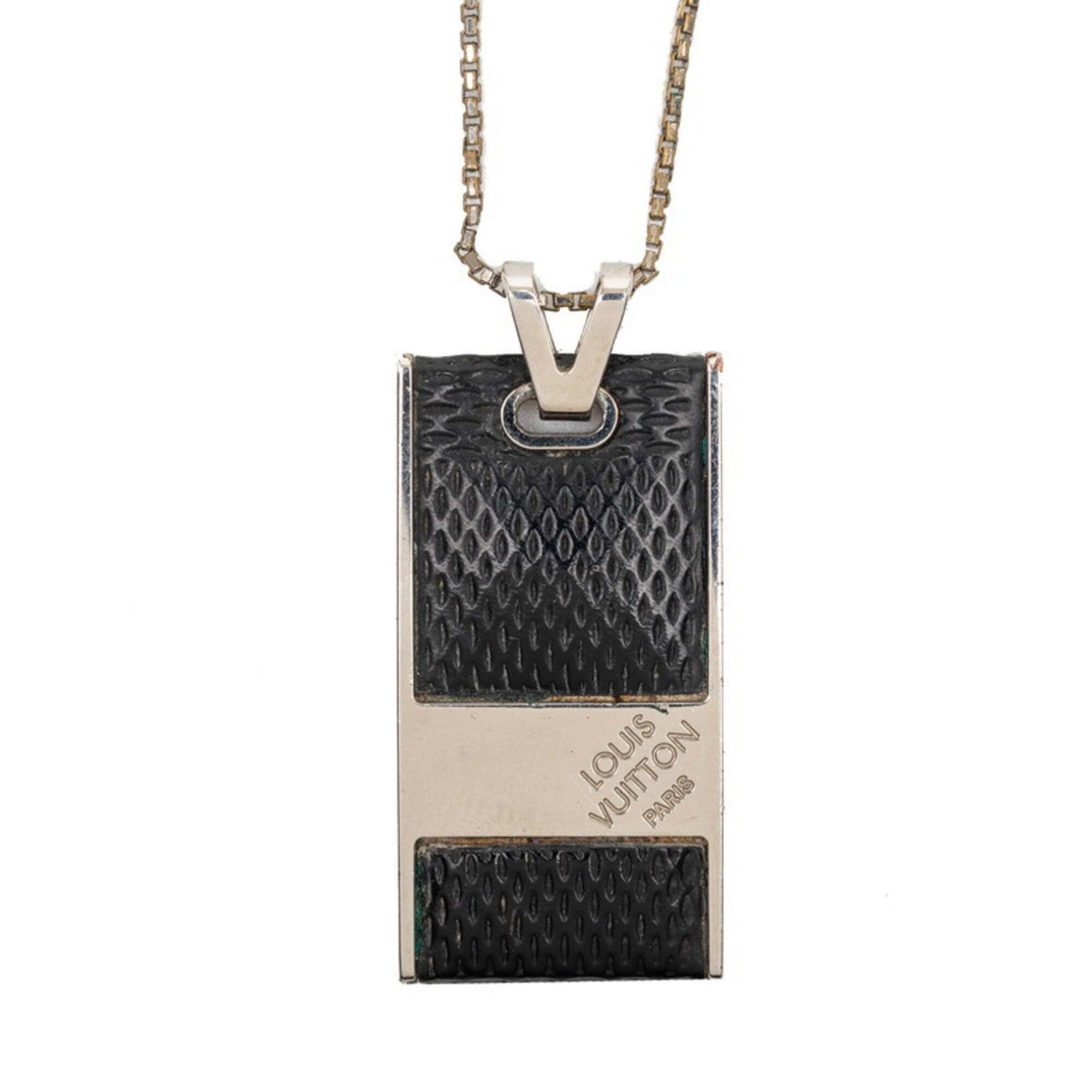 Louis Vuitton Black Damier Necklace 930$